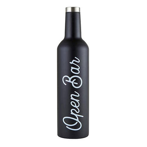 Stainless Steel Wine Bottle - Open Bar