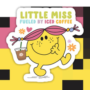 Little Miss Fueled By Iced Coffee Sticker