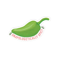 Unapologetically Spicy Jalapeño Vinyl Sticker