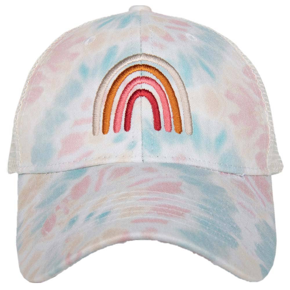 Rainbow TIE DYE Trucker Hat