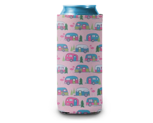 Happy Camper Slim Can Cooler