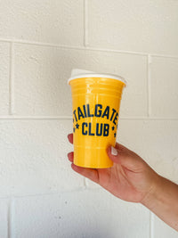 SALE! Yellow Tailgate Club Reusable Cup