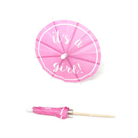 It's A Girl! Cocktail Umbrella