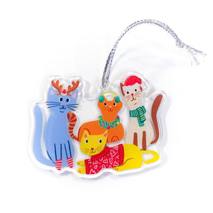 Holiday Cats Ornament -k Cat Holiday Ornament