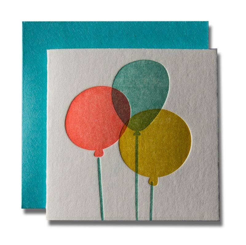 Balloons Tiny Greeting Card