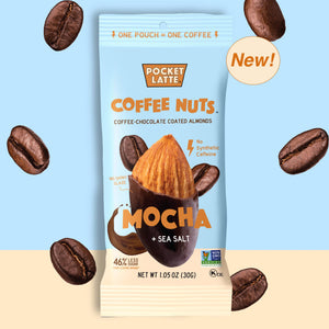 Mocha + Sea Salt Coffee Nuts, 1.05oz Pouches