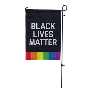 Flags For Good - Black Lives Matter Pride Garden Flag