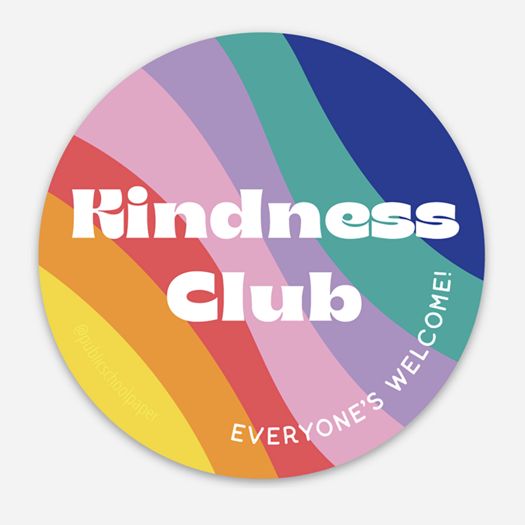 Kindness Club Vinyl Sticker