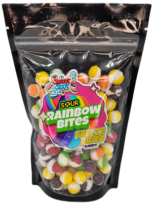 Freeze Dried Skittles Sour -5.2oz- Made in Michigan!