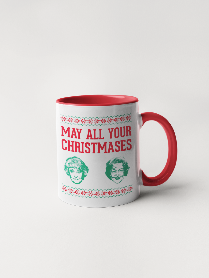 Golden Girls May All Your Christmases Bea White Coffee Mug