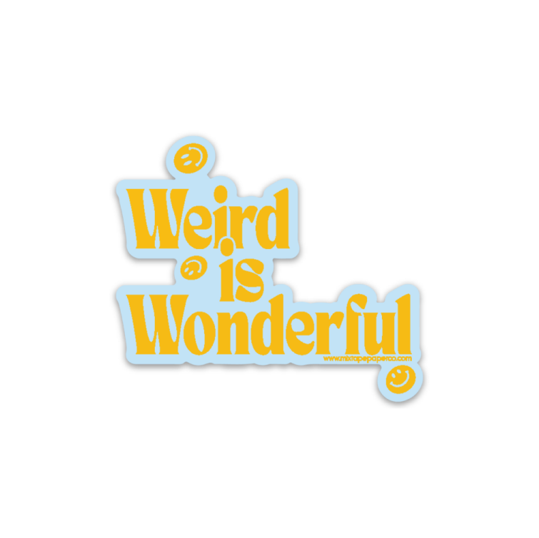 Weird is Wonderful sticker