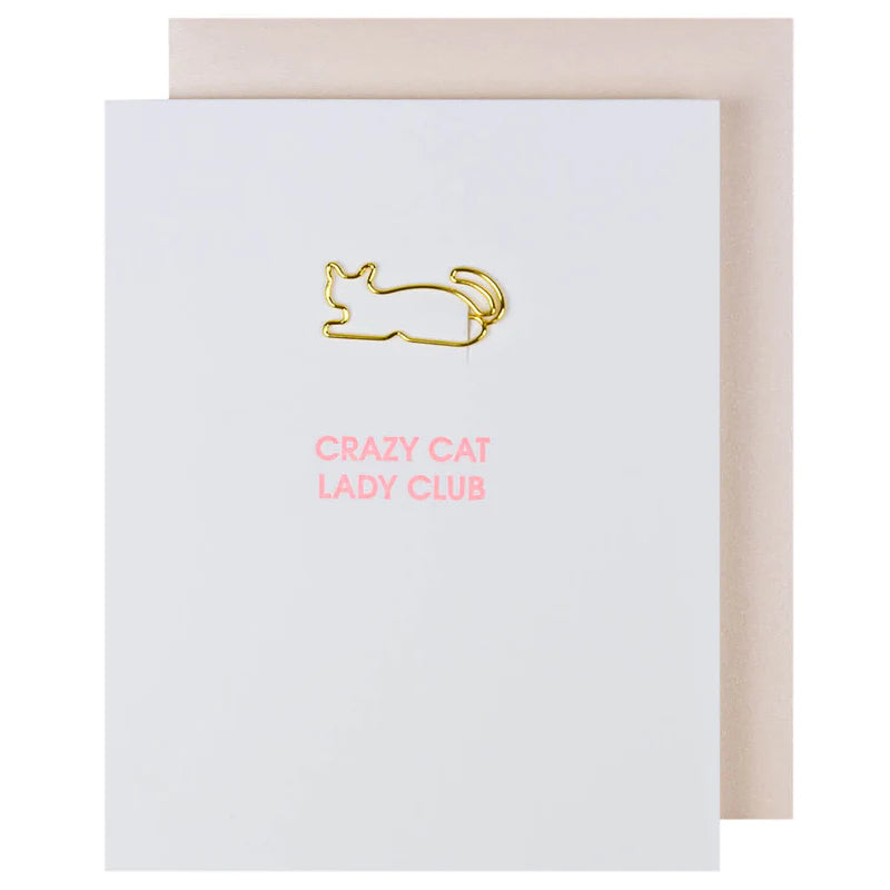 Crazy Cat Lady Club - Funny Cat Lover Card