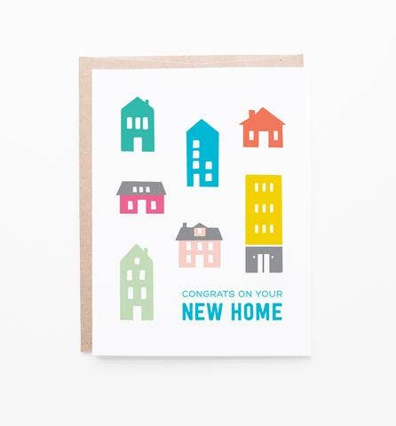 New Home Congratulations Card - New Homeowners Greeting Card