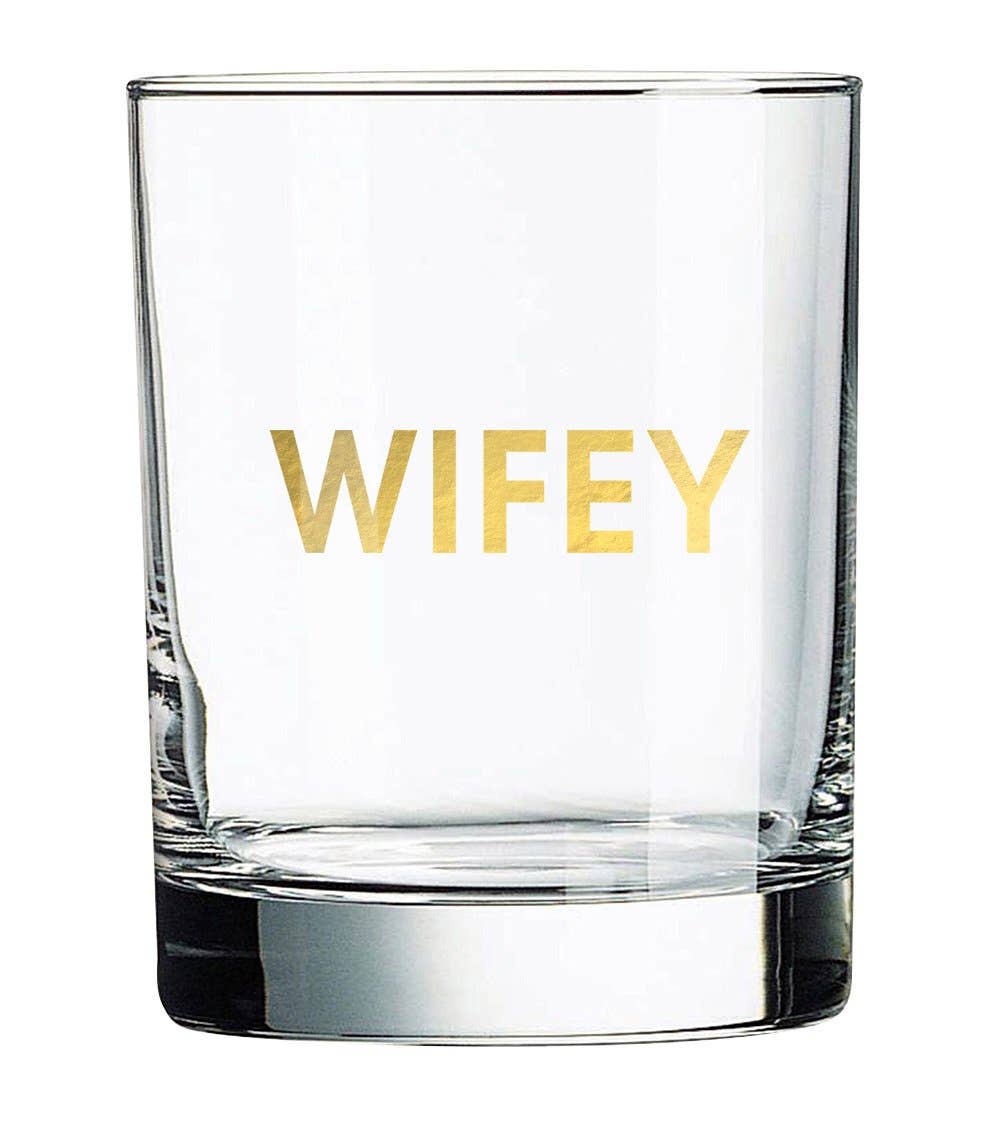 Wifey Rocks Glass - Fun Mother's Day or Wedding Gift!
