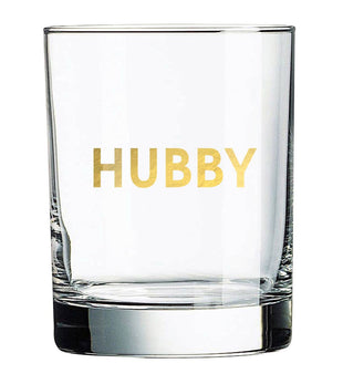 Hubby Rocks Glass - Fun Whiskey glass for your hubby