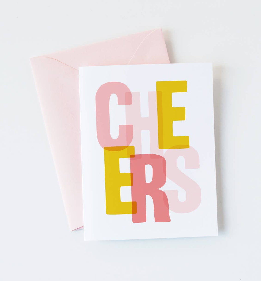 Colorful, Modern Cheers Card