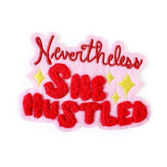 Nevertheless She Hustled - Chenille Iron-on Patch