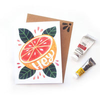 Hey Grapefruit Card - Greeting Card For Any Occasion!