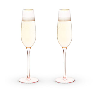 Garden Party: Rose Crystal Champagne Flute