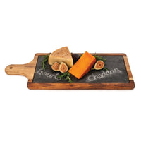 Charcuterie Slate and Wood Paddle