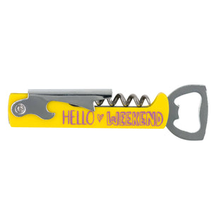 Hello Weekend Corkscrew - Bottle Opener