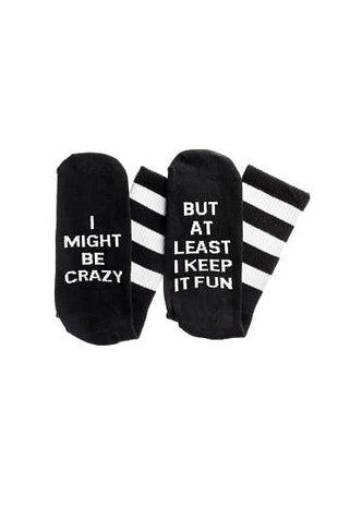 SALE! I Might Be Crazy Socks