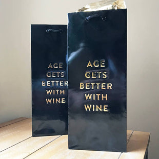 Age Gets Better With Wine - Gift Bottle Bag