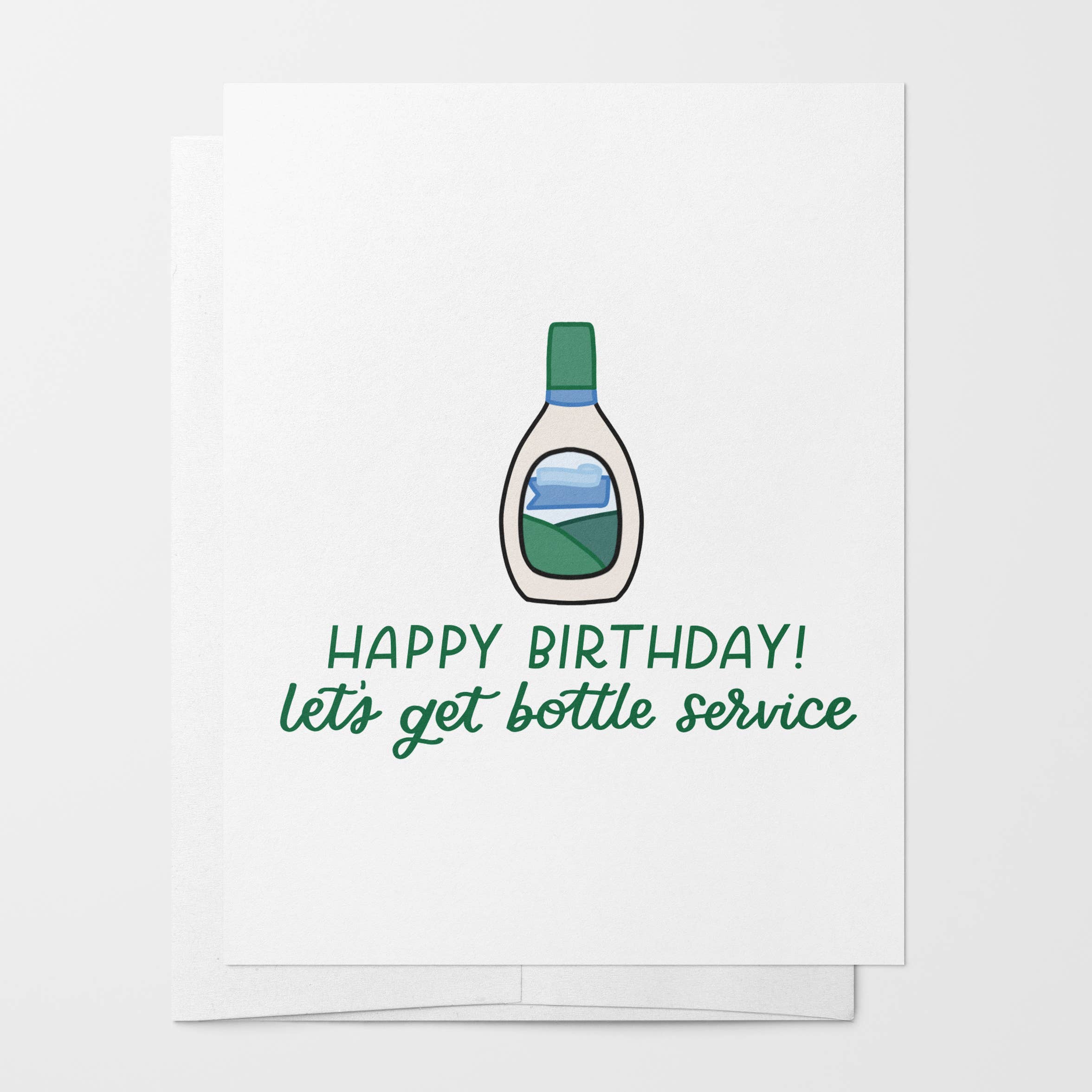 Bottle Service Birthday Card | Ranch Dressing
