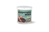 SALE! Peppermint Stick Glass Candle