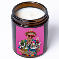 SALE! THIS IS STUPID I'M RETIRING (Sangria Scented) 🛫 Candle