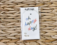 Oh Happy Day - Fun Gift Tag Set of 8