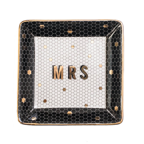 Mrs. Tile Jewelry Trinket Dish