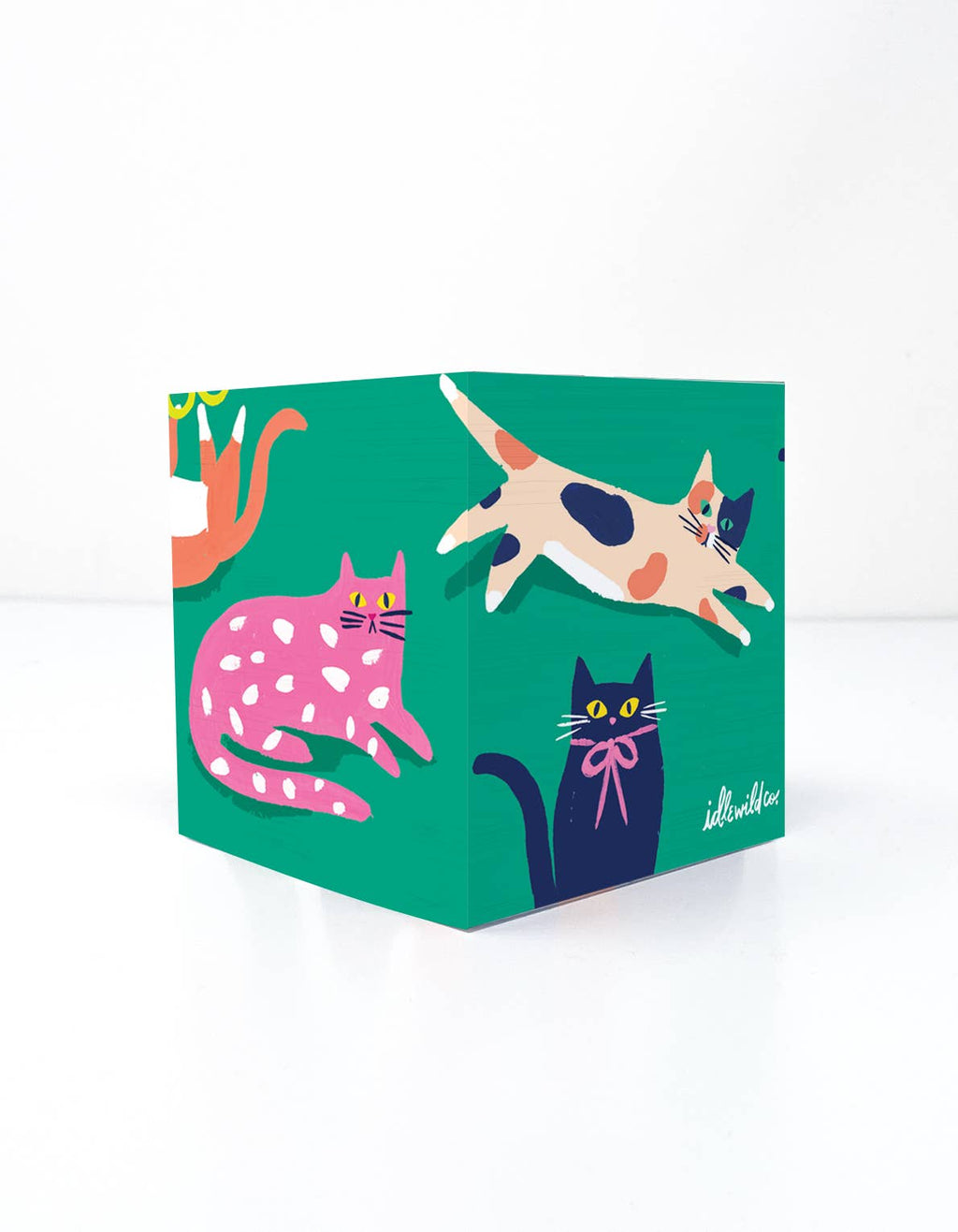 SALE! Idlewild Co. - Cats Sticky Note Cube