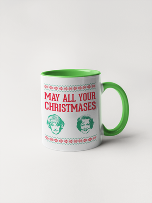 Golden Girls May All Your Christmases Bea White Coffee Mug