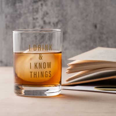 I Drink and I Know Things - GOT inspired rocks glass