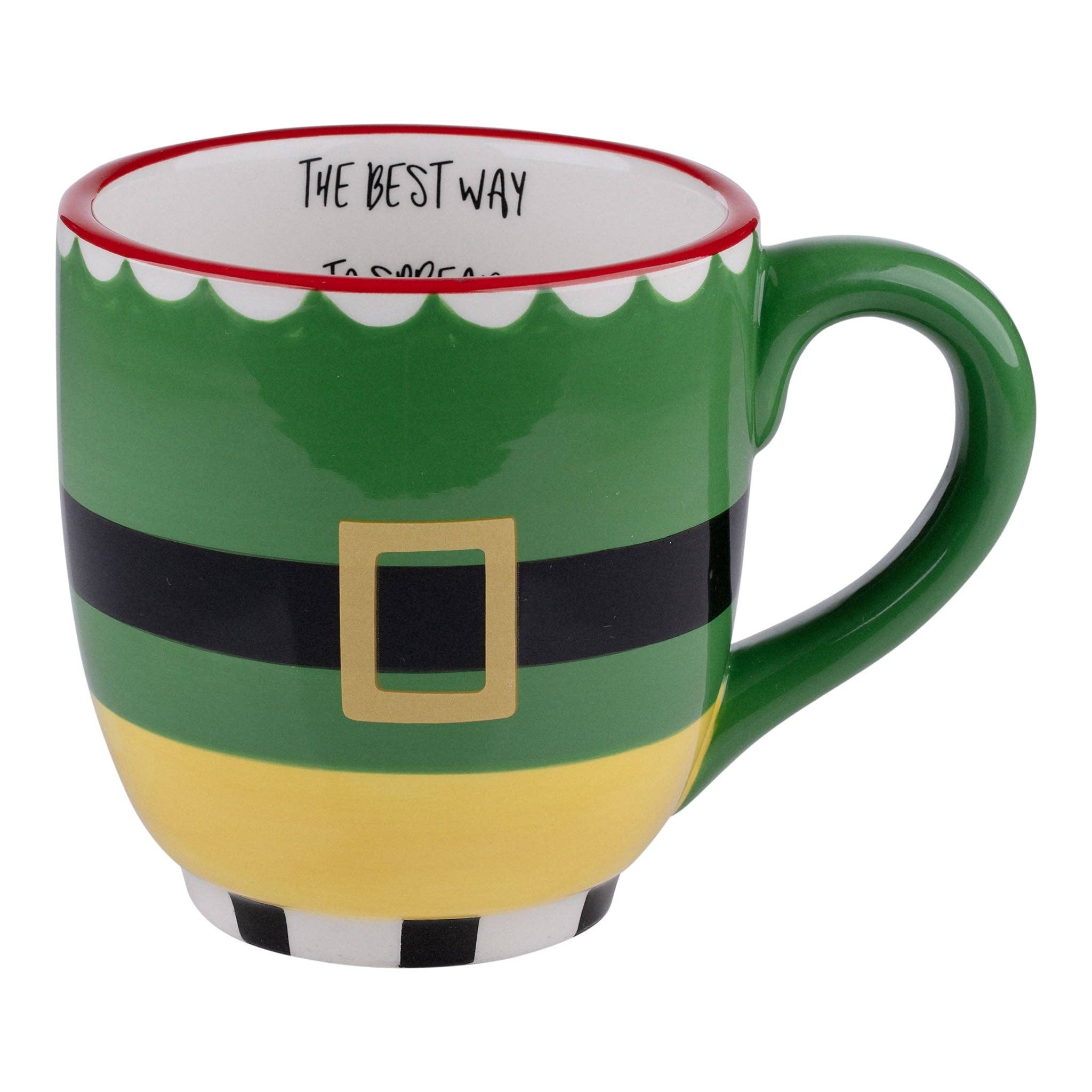 Fun Elf Inspired Spread Christmas Cheer - Ceramic Holiday Mug