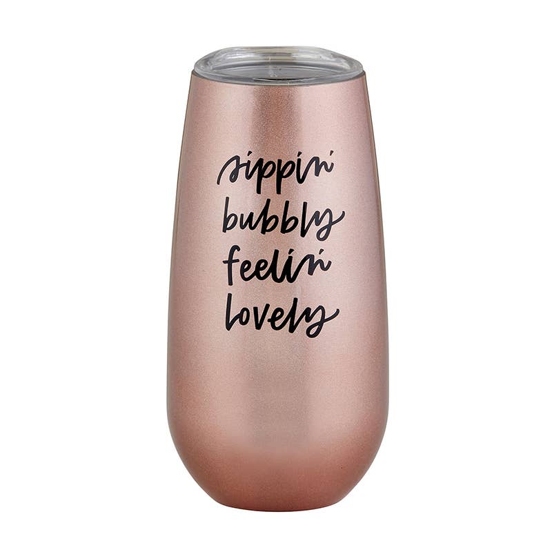 Stainless Champagne Tumbler - Sippin Bubbly
