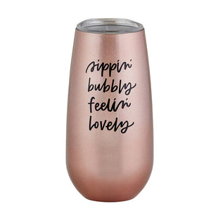 SALE! Stainless Champagne Tumbler - Sippin Bubbly