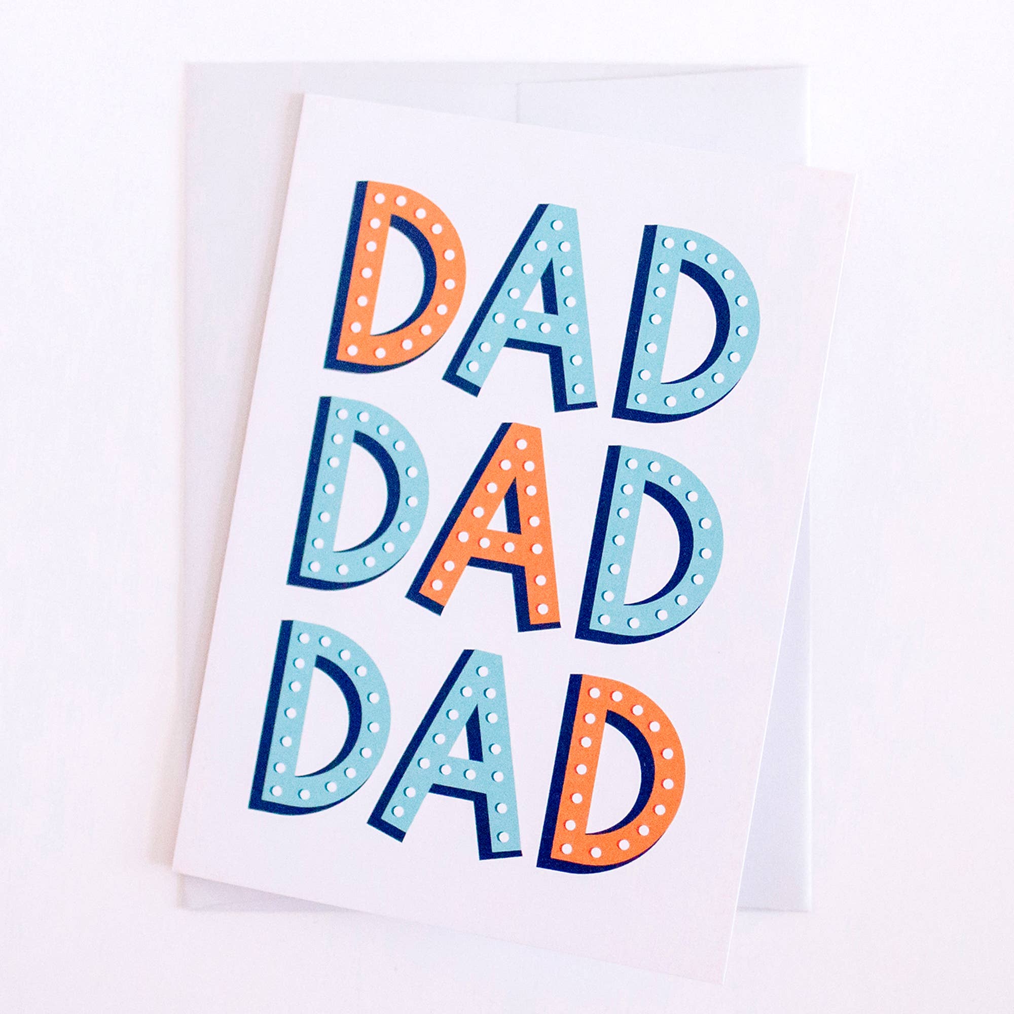 Dad Dad Dad Father's Day Greeting Card