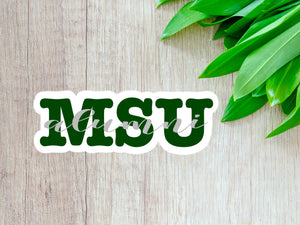 Michigan State University Alumni Sticker, MSU