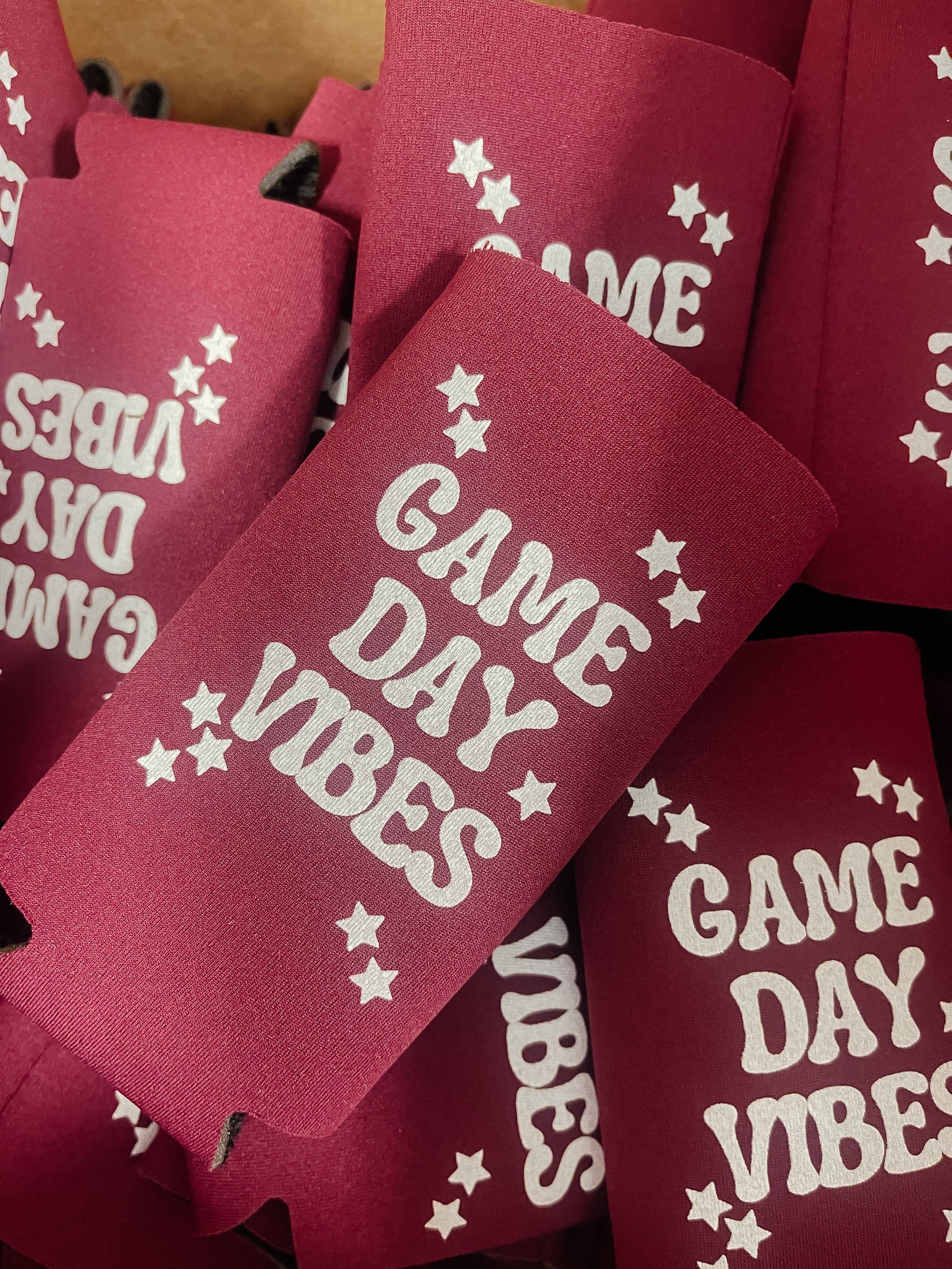 Maroon Game Day Vibes Coozie
