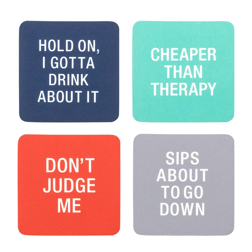 Drinking Humor Coaster Set