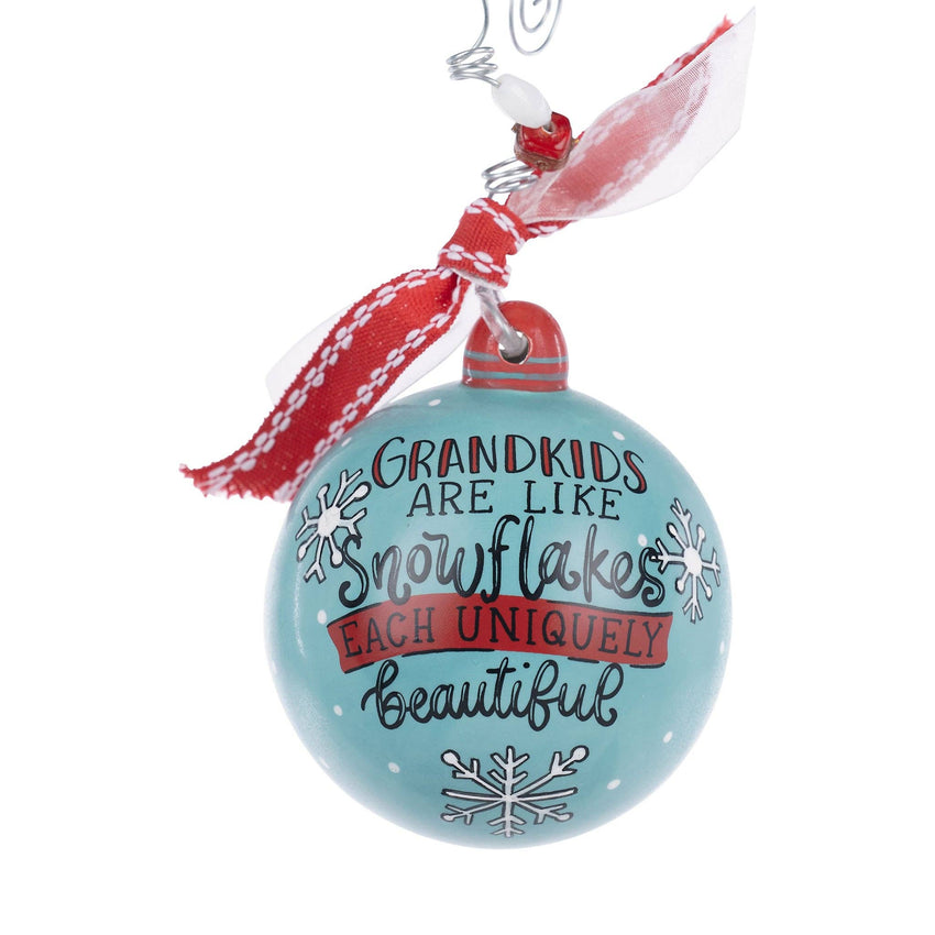 Grandkids are like Snowflake Ornament - Great grandparent gift!