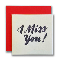 I Miss You Tiny Greeting Card