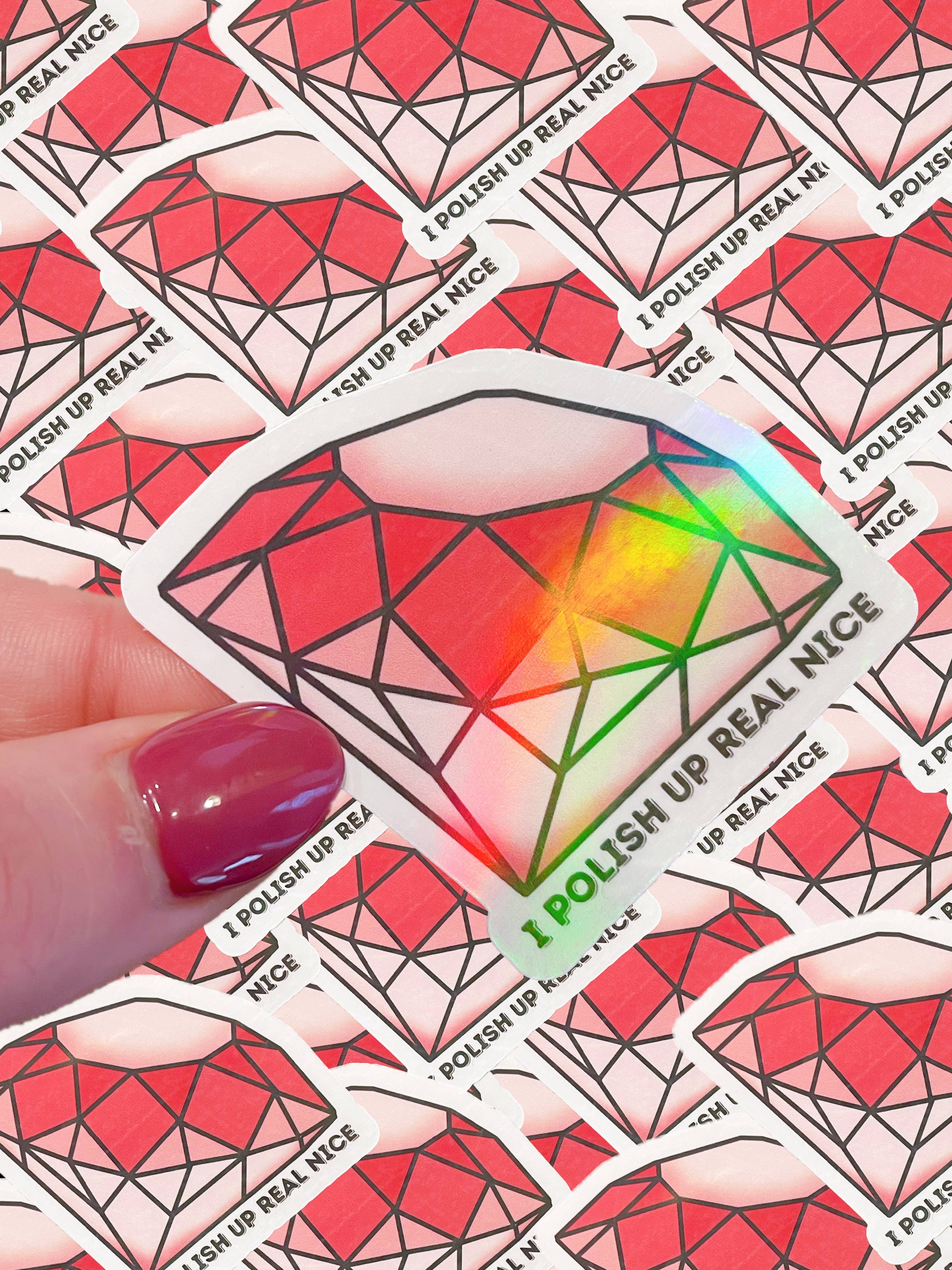 Taylor Swift inspired *holographic* waterproof sticker
