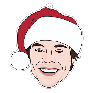 Harry Styles, White Acrylic Christmas Ornament