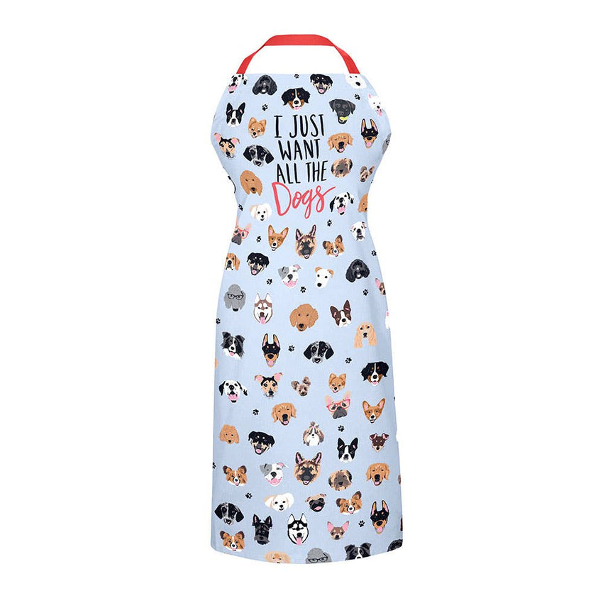 SALE! Fun "I Just Want all of the Dogs" Apron