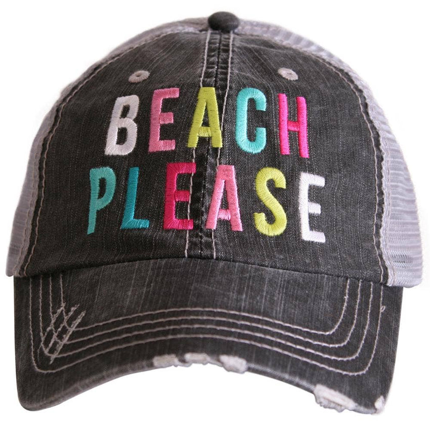 Beach Please Trucker Hats - Beach Hat!