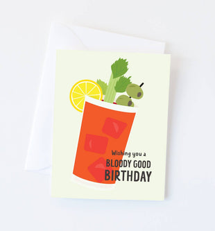 Bloody Good Birthday - Bloody Mary Birthday Card