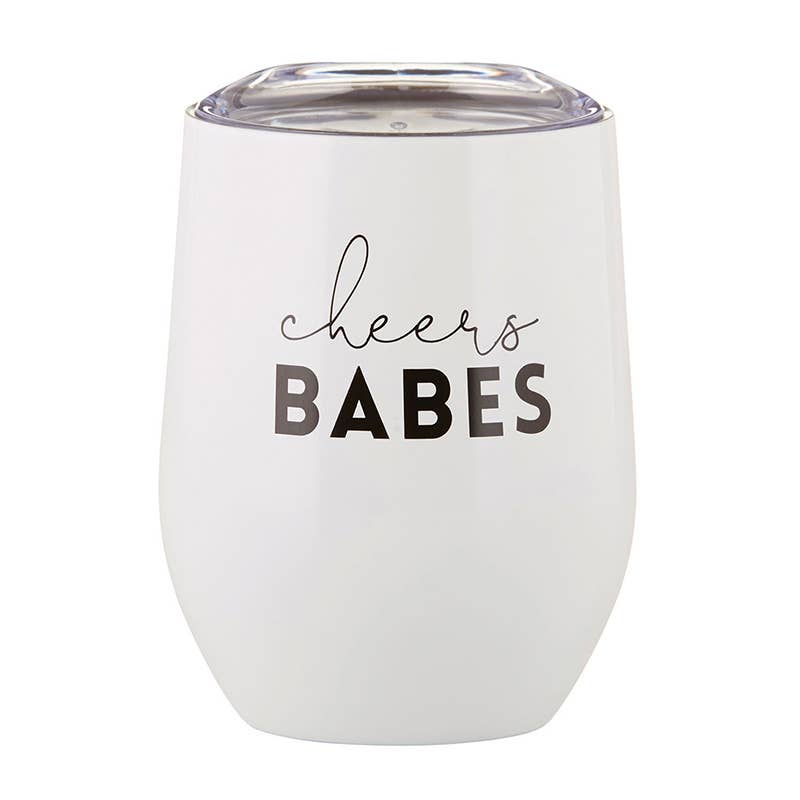Stainless Wine Tumbler - Cheers Babes